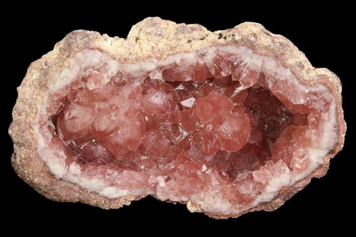 Pink Amethyst Geode (NEW FIND) - Argentina #84494